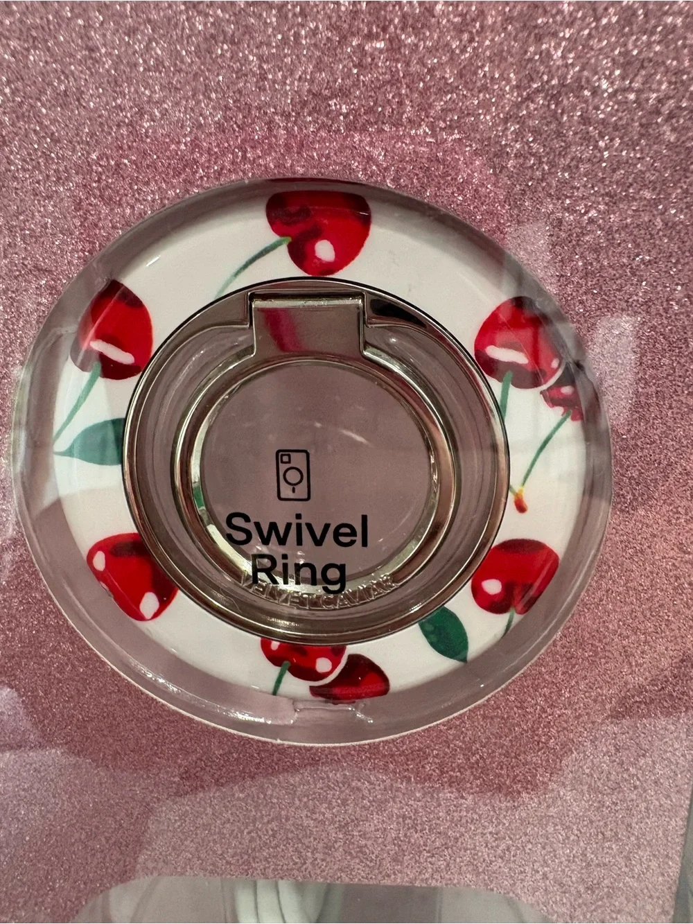 NEW in box Velvet Caviar Cherry Phone Accessory Set - White & Red